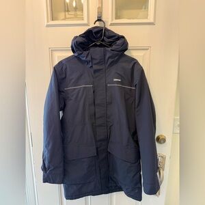 Lands' End Men's Hooded Performance Jacket - Navy